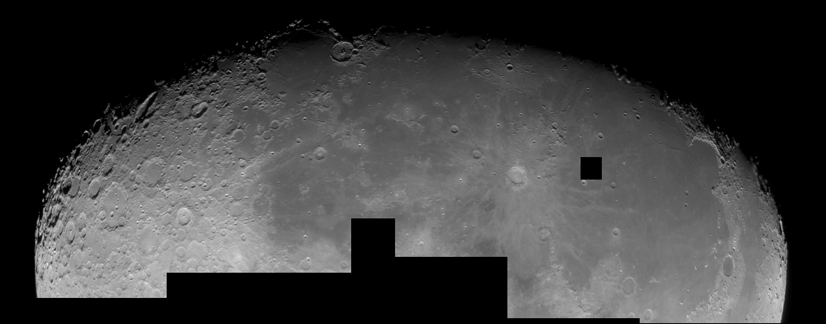 Moon - webcam mosaic