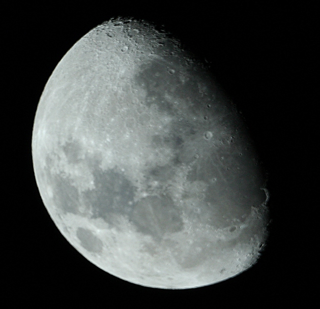 ISS in front of the Moon