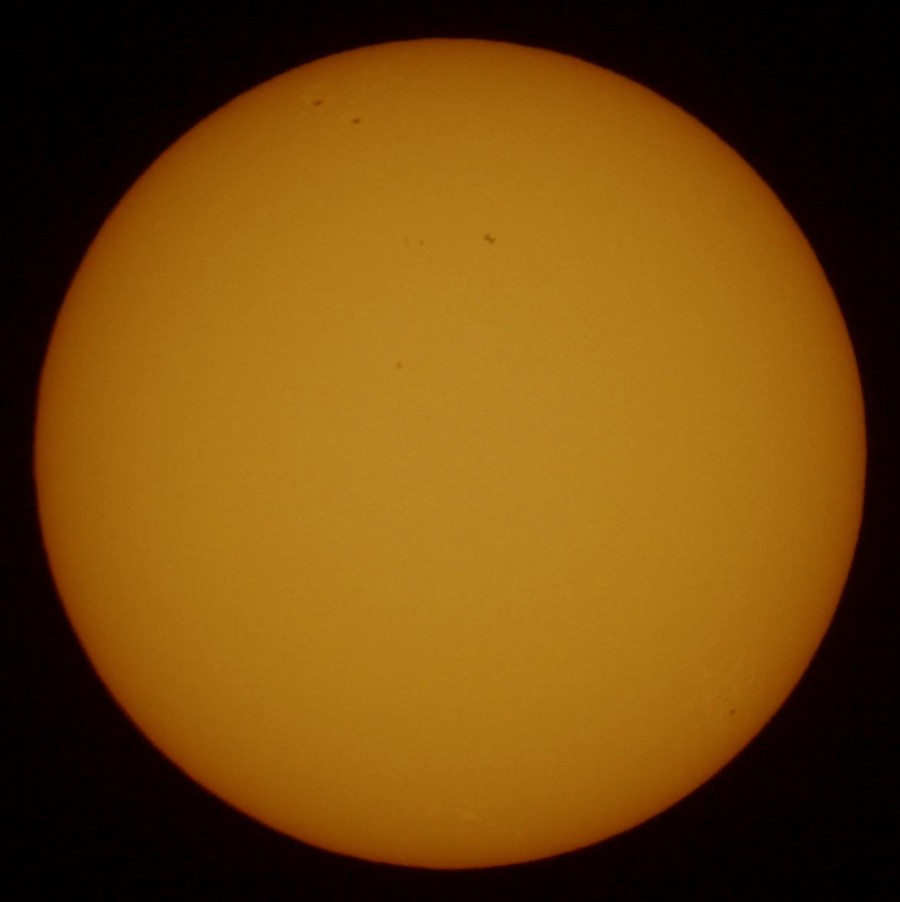 ISS in front of the Sun