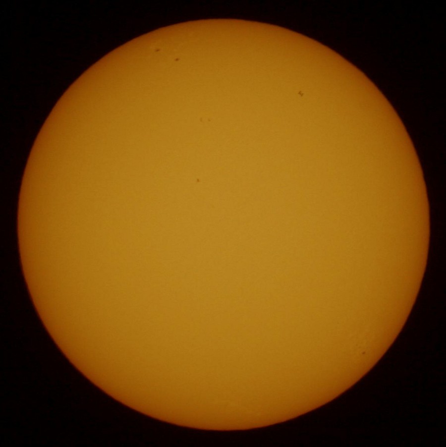 ISS in front of the Sun